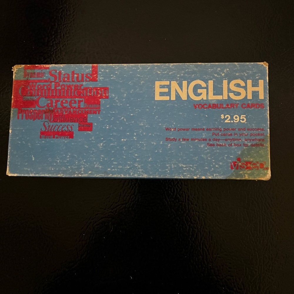 English Vocabulary Cards